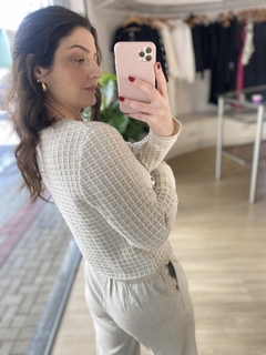 CASACO TRICOT BEGE na internet