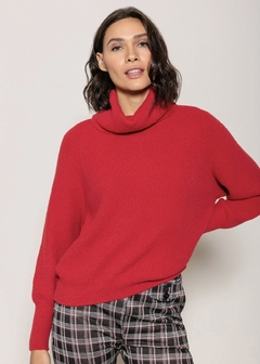 BLUSA BIAMAR GOLA ROLÊ VERMELHO - comprar online