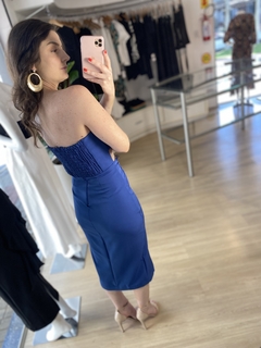 VESTIDO FABIELI AZUL - loja online