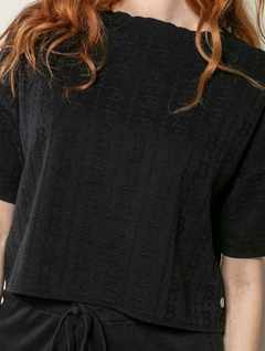 BLUSA GOLA CANOA BIAMAR PRETO na internet