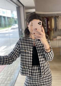 BLAZER TWEED PRETO - Banana Blu