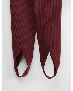 CALÇA FUSÔ TRICOT ANSELMI FIGO - Banana Blu