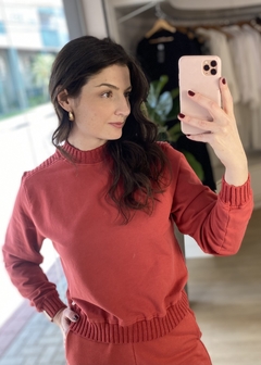BLUSA MOLETOM BIAMAR CORAL - comprar online