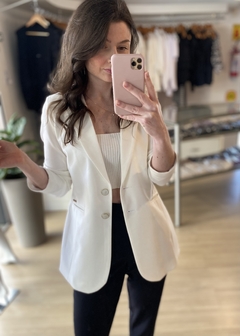 BLAZER ALFAIATARIA OFF WHITE