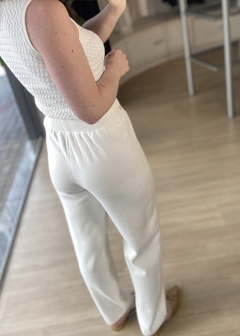 CALÇA TRICOT BIAMAR OFF WHITE - Banana Blu
