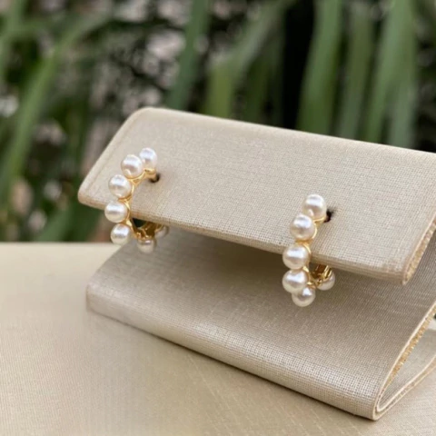 BRINCO ARGOLINHA DE PÉROLA - comprar online