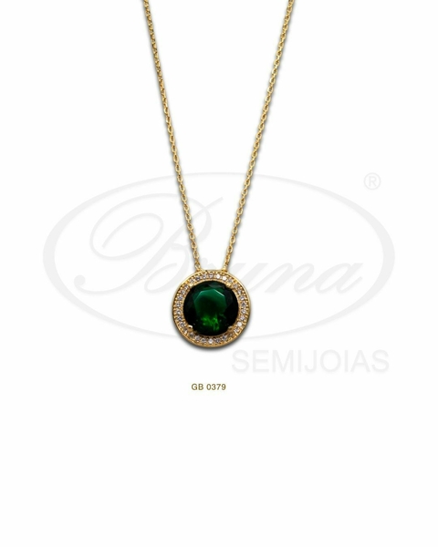 GARGANTILHA VERDE ESMERALDA