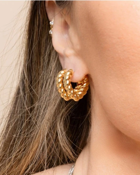 BRINCO ARGOLA TRANÇA - comprar online