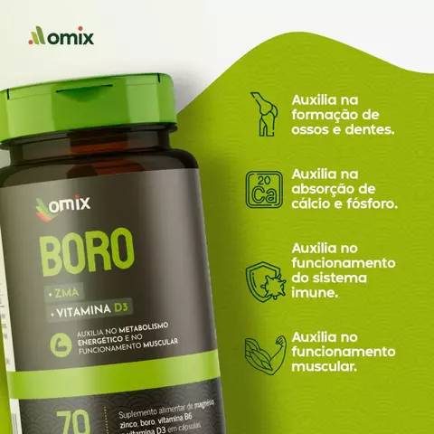 Boro + ZMA 70 Caps Omix - comprar online