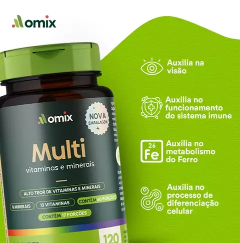 Multivitaminico 120 Caps OMIX - comprar online