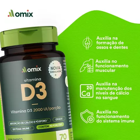 Vitamina "D3" 70 Caps OMIX - comprar online