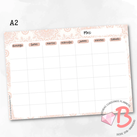 Planner Mensual A1 y A2
