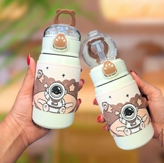 Termo Botella Acero Inoxidable Sorbete Silicona Frio Calor - Nenja Store