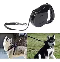 Correa Extensible Retractil 5mt 25kg Perros Collar Arnes en internet