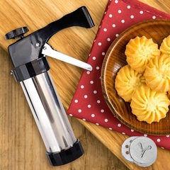 Maquina Galletitas Churros Decorador Torta Acero 10 Discos - comprar online