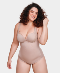 Body Modelador Com Bojo Copa C Renda - comprar online