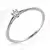 Anel solitario pedra 3MM nº 17 Prata 925 - comprar online