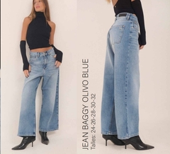 JEAN BAGGY OLIVO AZUL - comprar online