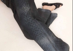Jeans over baggy snake black - comprar online