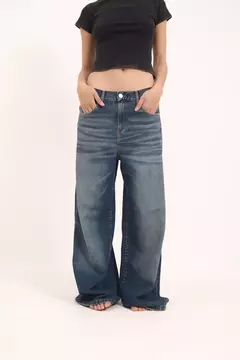 JEAN BAGGY OVER BLUE MATIZADO