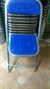 Silla plegable metálica galvanizada con rotulado - comprar en línea
