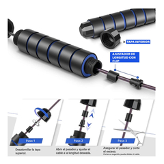 Cuerda Para Saltar Altera Boxeo Crossfit Antideslizante 3m Color Azul - comprar en línea