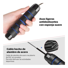 Cuerda Para Saltar Altera Boxeo Crossfit Antideslizante 3m Color Azul en internet