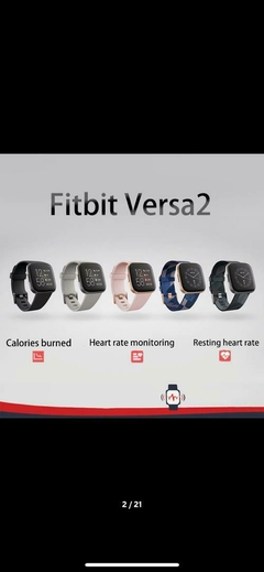 Fitbit-reloj inteligente Versa 2, dispositivo deportivo original. - comprar en línea