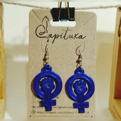 Brinco Feminismo Negro - Impressão 3D PLA - comprar online