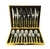 Conjunto Premium Talheres Gold Deluxe - Aço Inoxidável (24 Peças) na internet