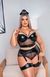 FANTASIA COMPL. POLIIAL PLUS SIZE GAROTA VENENO