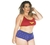 MINI FANTASIA PLUS SIZE MULHER MARAVILHA SEXY PIMENTA SEXY