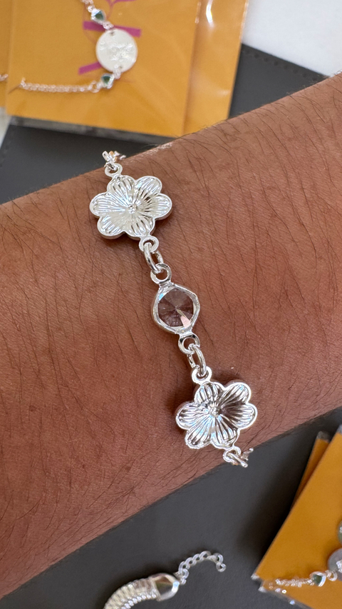 PULSEIRA 2 FLOR COM PONTO DE LUZ