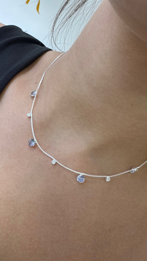 CHOCKER PONTO DE LUZ LILÁS