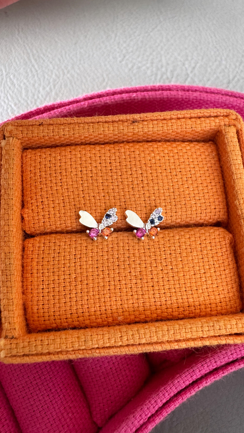 BRINCO BORBOLETA P COLOR