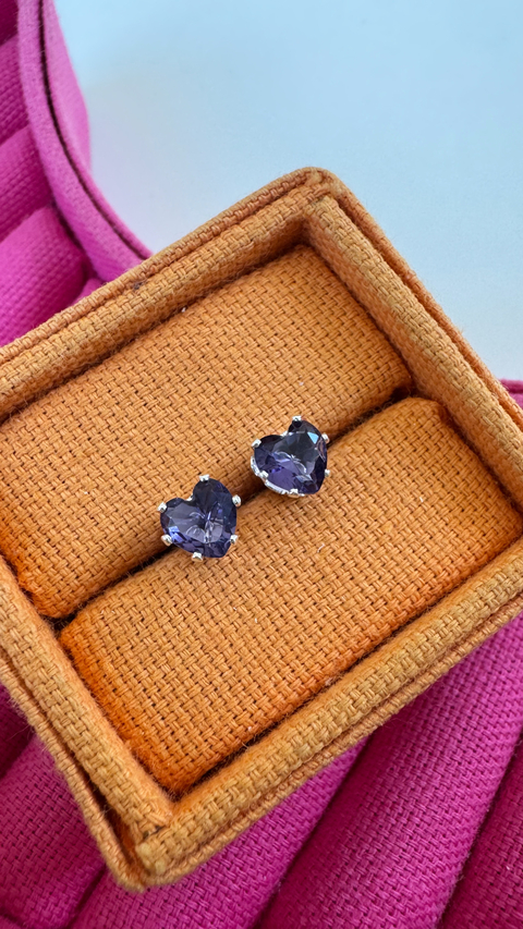 BRINCO CORAÇÃO ROXO