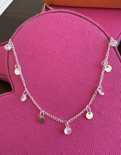 CHOKER PONTO DE LUZ + MEDALHINHAS
