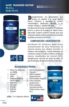 4Life Plus Factor de Transferencia Paq de 2 Pzas. en internet