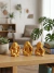 Trio Mini Budas Monges Sabedoria Cego Surdo e Mudo 5cm Decoração Jardim Zen - loja online