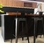 Set 2 bancos tolix con respaldo negro mate (ANTICIPO) - The Queens Shop