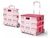 Carrito multiusos plegable rosa 41x38cm