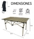 Set 4 sillas de camping playa café con mesa - comprar en línea