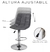 Set 2 Bancos Giratorios para Barra Gris - The Queens Shop