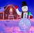 Muñeco de nieve inflable 2.4m