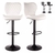 Set 2 bancos taburete blanco