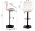 Set 2 bancos taburete blanco - comprar en línea