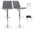 Set 2 bancos moderno gris