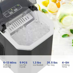 Máquina de Hielo Portátil con Función de Autolimpieza en internet