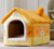 Imagem do Casa dobrável para cães e gatos, cama para inverno, canil para dormir, ninho r