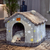 Casa dobrável para cães e gatos, cama para inverno, canil para dormir, ninho r - loja online